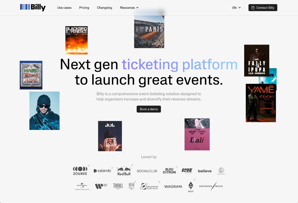 The Billy website